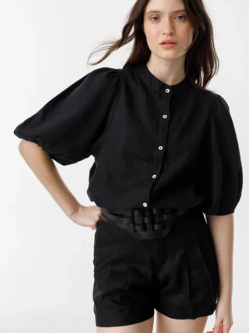 Lanhtrophy Bubble Linen Shirt - NWT - Size Medium - Picture 5 of 8